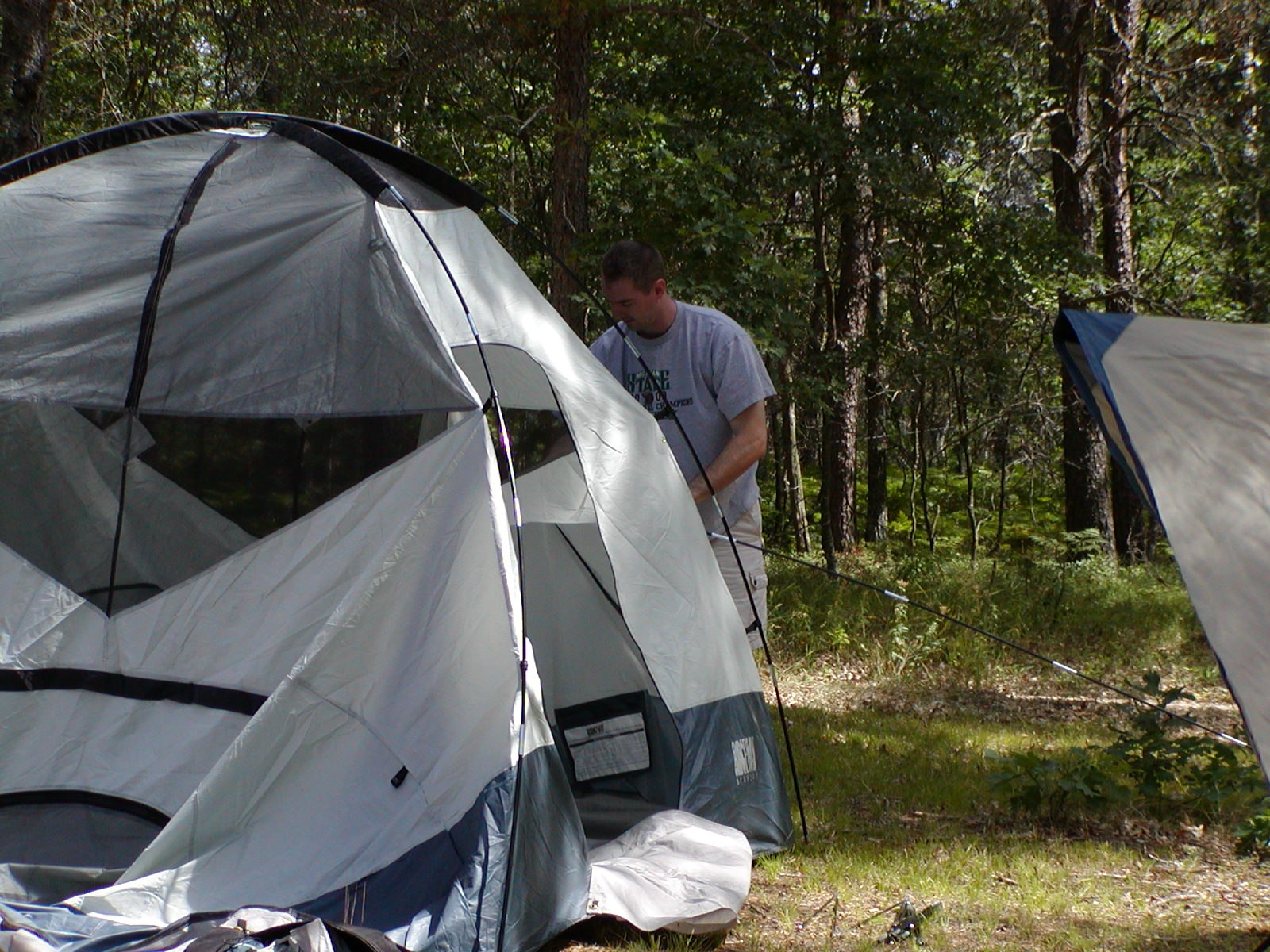 Jeff's tent... don't piss on it or it's blood and black eyes all around!!!