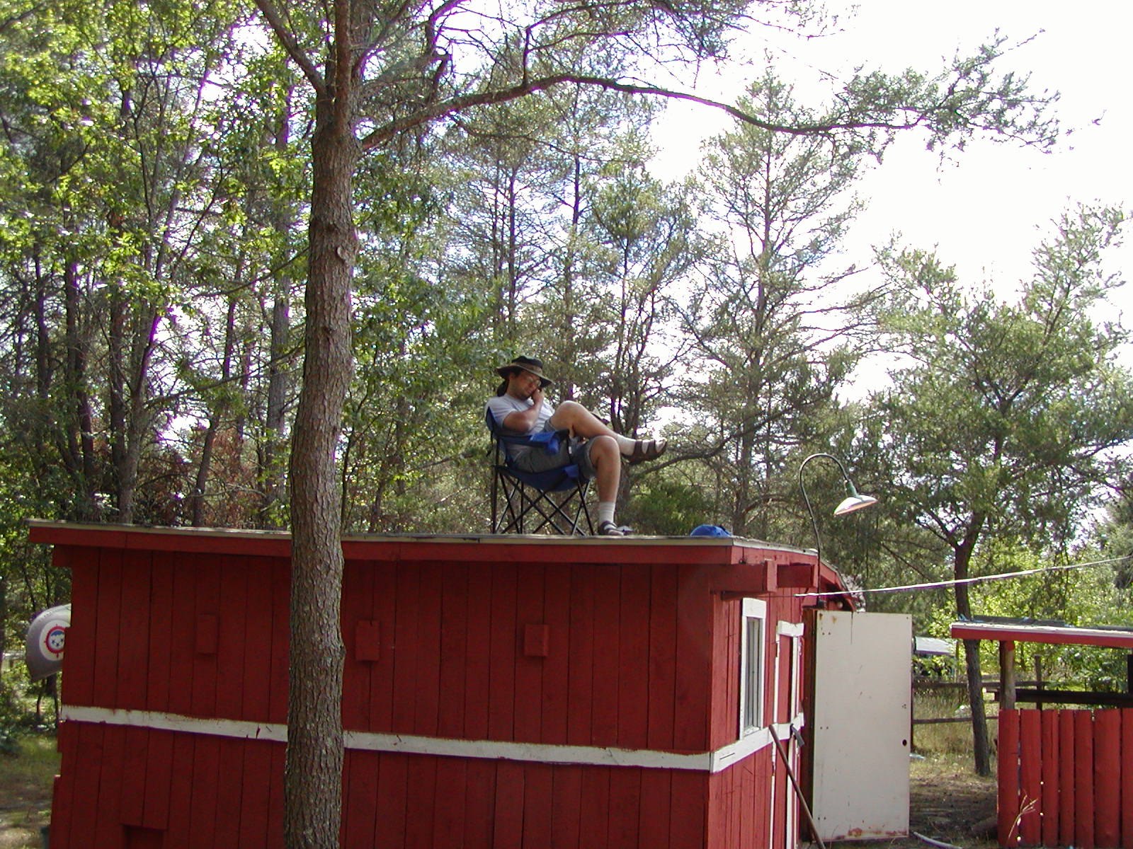 A better vantage point for Mike to spot those snipes!