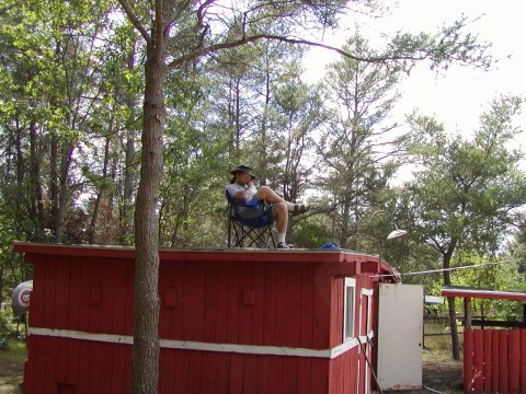 A better vantage point for Mike to spot those snipes!