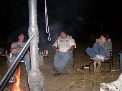 Rob goes for the bottle bong.