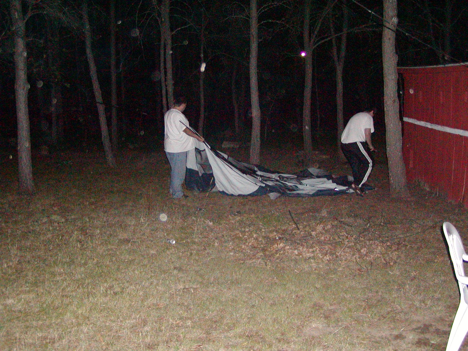 Isn't the where we've been peeing all night?