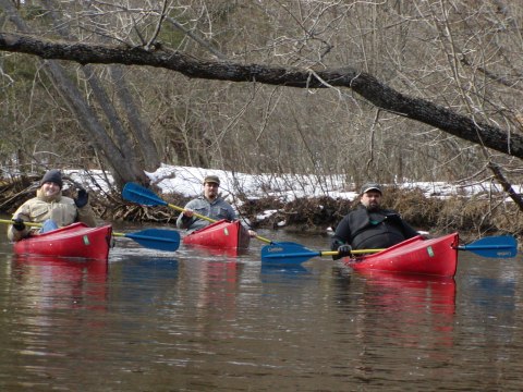 The winter canoe trip