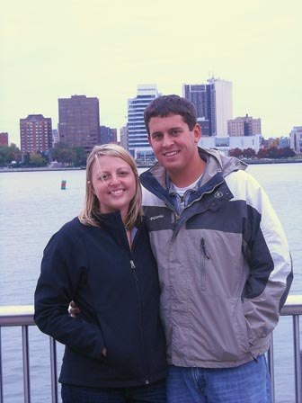 This is the first time Joe came to Michigan to see me and meet my family!