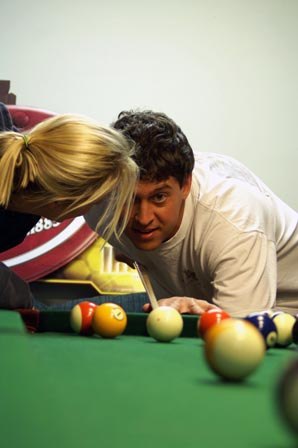 When playing pool, if Joe gets too good, I take it upon myself to help out the other players...(i.e. distract Joe! :))...trust me, he LOVES it!