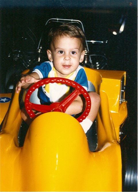 Joe's first love...driving! (ok, second behind boating!)