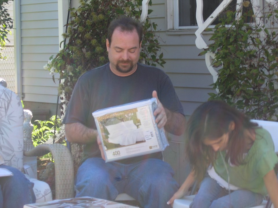 Opening gifts, photograph 19