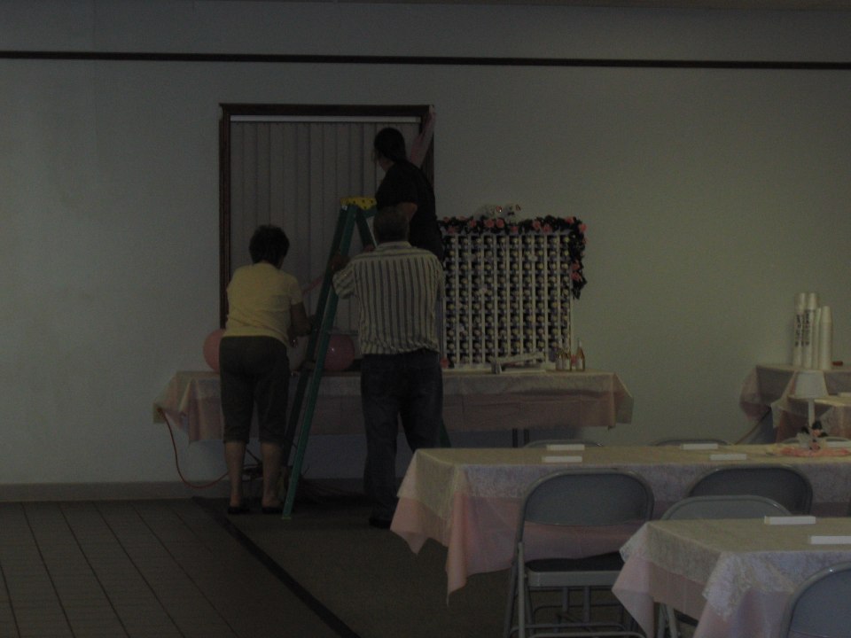 Setting up the hall, photograph 3
