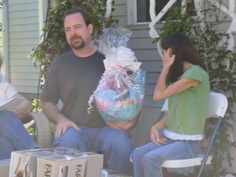 Opening gifts, photograph 22