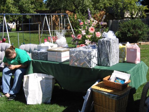 Opening gifts, photograph 8